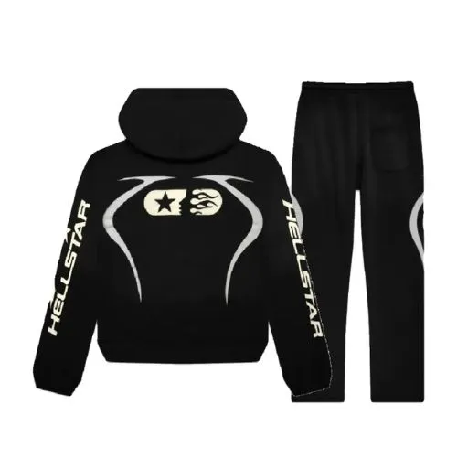 Hellstar Black Sports Jet Tracksuit | Streetwear USA