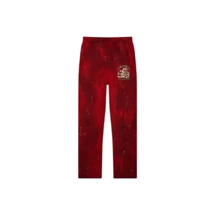 Hellstar Sports Tie Dye Red Sweatpants Vibrant Streetwear