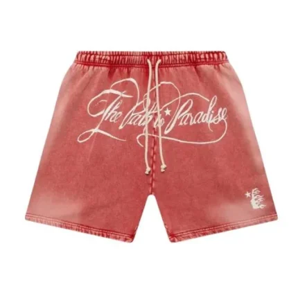 Hellstar Path To Paradise Red Shorts Bold Streetwear Style