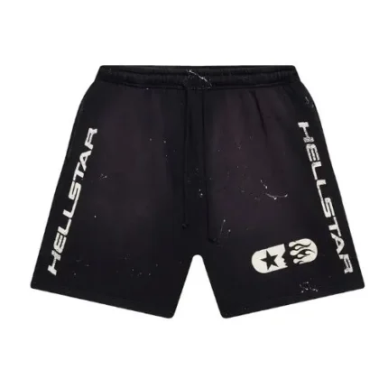 Hellstar Studios Black Shorts Sleek Urban Streetwear