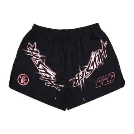Hellstar Waxed Nylon Athletic Shorts Premium Streetwear Fit
