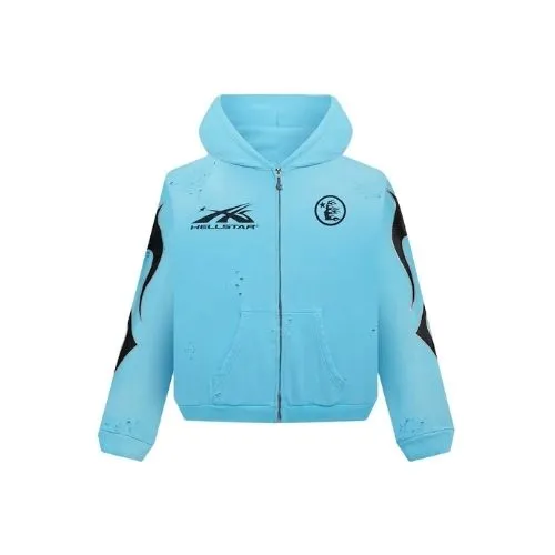 Hellstar Yoga Hoodie (Zip-Up) (3) Hellstar Studios Zip Blue Hoodie
