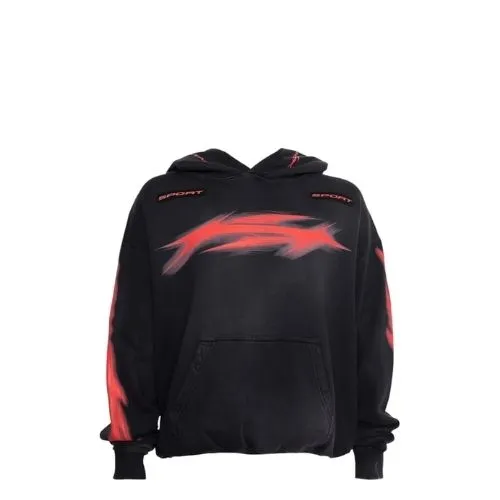 Hellstar Motion Blur Black Hoodie Hellstar Motion Blur Black Hoodie